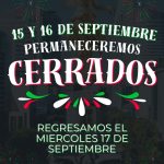 15 y 16 de septiembre